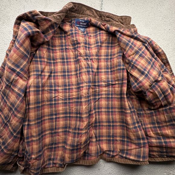 Five Brother Duck Canvas Flannel Lined Work Shirt Shacket Mens 4XL Brown Button - Picture 7 of 13